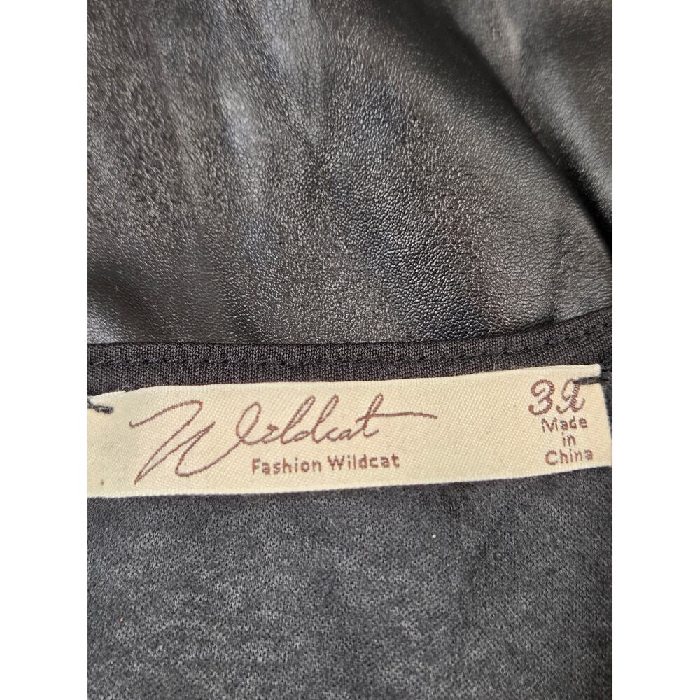 Fashion Wildcat Faux Leather Dress - Picture 2 of 7